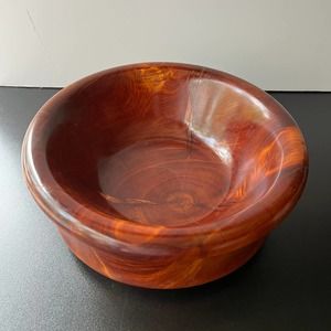 Handmade Sealed Wooden Decor Fruit Bowl Art Deco Cottage Core Minimalist